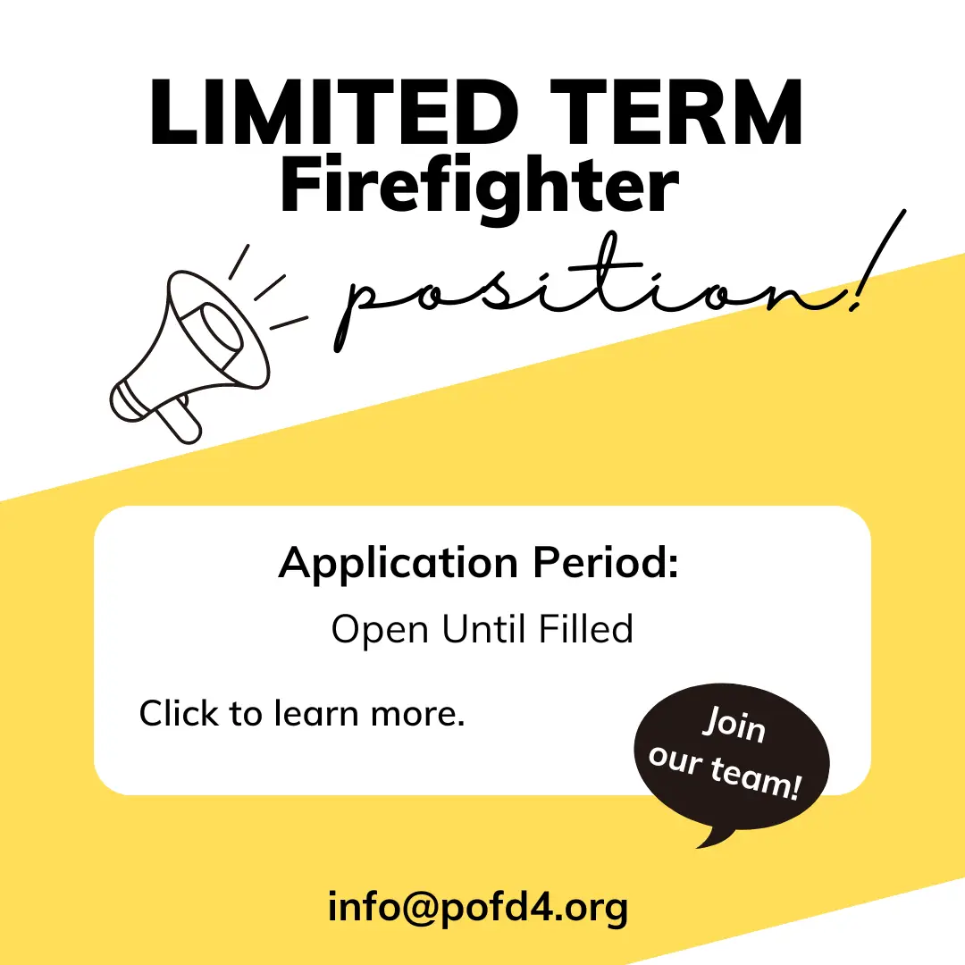 Limited Term Firefighter position