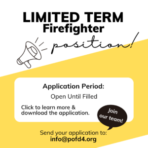 Limited Term Firefighter position